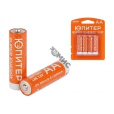 Батарейка AA LR6 1,5V alkaline 4шт. ЮПИТЕР (JP2101)