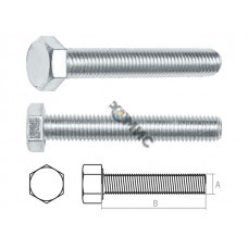 Болт М8х40 мм шестигр., цинк, кл.пр. 5.8, DIN 933 (5 кг.) STARFIX