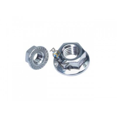 Гайка М10 с фланцем, кл.пр. 6, DIN 6923 (50 шт в пласт. конт.) STARFIX