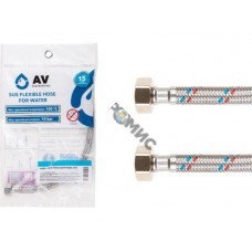 Подводка гибкая для воды гайка 1/2 - гайка 1/2 (ММ) 50см AV Engineering Китай