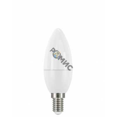 Лампа светодиодная ECO C35 5Вт свеча 3000К тепл. бел. E14 450лм 230-240В ИЭК LLE-C35-5-230-30-E14, Р