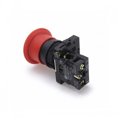 Кнопка ХВ2-ВS8445 красная Гриб с фикс (Н3) SHCEТ, Китай