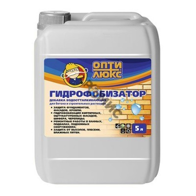 Добавка водоотталкивающая Гидрофобизатор 1,0л ТМ«OPTILUX», РФ