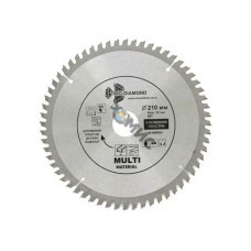 Диск пильный 210х30/32 мм 60 зуб. универсальный  Multi Material Trio-diamond Hilberg