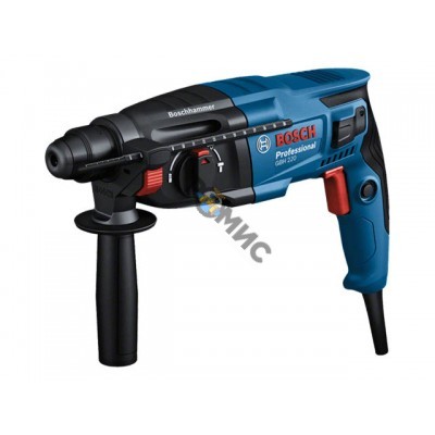 Перфоратор BOSCH GBH 220 в чем. (720 Вт, 2.0 Дж, 3 реж., патрон SDS-plus, вес 2.3 кг)