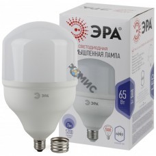 Лампочка светодиодная ЭРА STD LED POWER T160-65W-6500 E27/E40 колокол холодный дневн. свет Б0027924, РФ8304