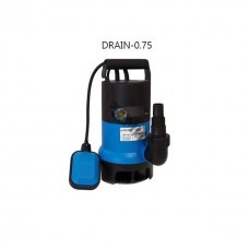 Насос дренажный для грязной воды DRAIN-0,75  (750 Вт, 208 л/мин, напор 9м, глуб. погруж. 7м, частицы до 35мм, кабель 10м) GARDANA, Китай