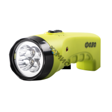Фонарь ручной AccuF2-L04-gn 4LED аккумулятор 400мА.ч 2 режима: 100проц./25проц. выдвижная вилка; индикатор зарядки зел. ФАZА 2857859, РФ