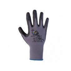 Перчатки с защитой от порезов, р-р 8/M (полиэфир, пенонитрил. покр.), серый/черный Jeta Safety (перчатки стекольщика, антипорезные)