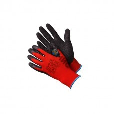 Перчатки синт. черный облив красные L-XL (9-10) //РФ   4627189319141