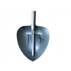 Лопата щебеночная ШРС-6С, сердце, с рёбрами жёсткости (рельсов. сталь, лакированная) (без черенка), под черенок 36-40 мм