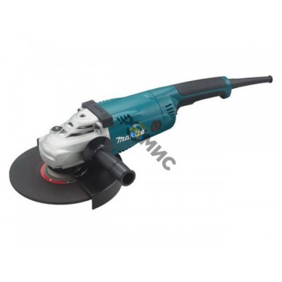 Двуручная углошлифмашина MAKITA GA 9020 SF в кор. (2200 Вт, диск 230х22 мм, плавный пуск, без регул. оборотов)
