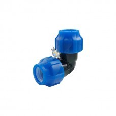 Отвод ПЭ компресс Дн40х90гр Ру16 VALFEX 121001214040, Россия