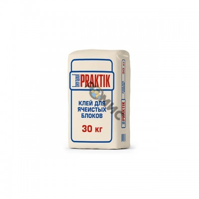 Клей для ячеистых блоков Praktik 30 кг  шт/48, РБ  (изгот 04.25  +12мес)