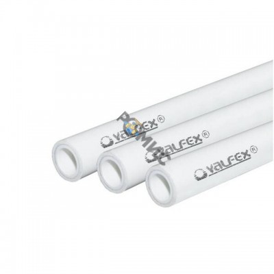Труба PP-R белая Дн63х10,5 Ру20 SDR6 80С 4м VALFEX 10102063, Россия