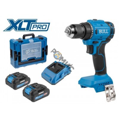 Аккум. дрель-шуруповерт BULL SR 1803 Xcase XLTpro БЕСЩЕТ., 2x2 А*ч, 18 В, 45 Н*м, БЗП 10 мм (шурупы до 10 мм)