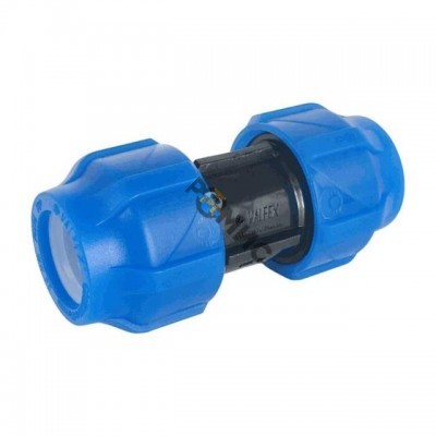 Муфта ПЭ компресс Дн63 Ру16 VALFEX 121001121063 Россия