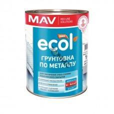 Грунтовка ГФ 021 светло-серая  1,0 кг (1л) ECOL (изг. 03.2025г)_ по металлу , РБ
