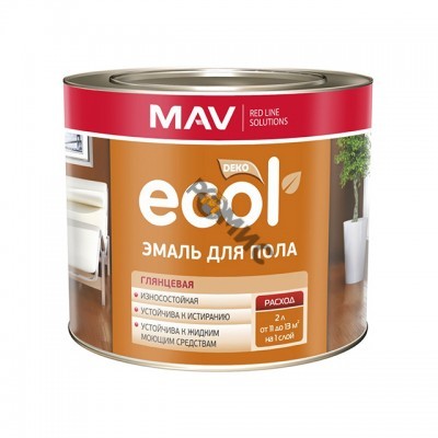 Эмаль для пола ПФ-266 светло-коричневая 1  ECOL  2,0 кг (2,4л) (изг. 08.2025г)  РБ