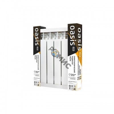 Радиатор биметаллический Оазис 500/80/5 ЭКО (0,740 кВт), Россия