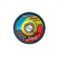 Круг лепестковый 125х22мм плоский А 40 КЛТ1 PROM CERAMIC LUGAABRASIV (4603347514016) Россия