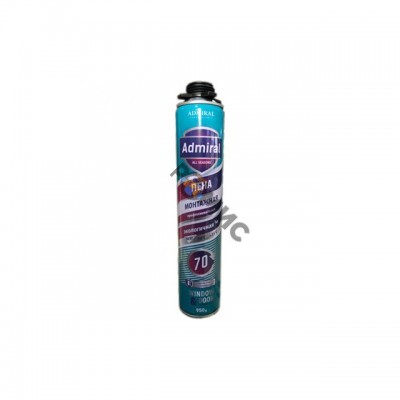 Пена монтажная проф.1000мл/750гр. всесезонная 65 ADMIRAL (выход до 60л) Китай (ТНВЭД: 3214101001)    4933