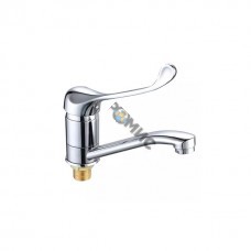 ТОЛЬКО ОПТ!!!! Смеситель для умывальника и мойки 1-руч. (средний излив) хирургич.(без подводки) РМС-Л1-004Г-15(R8), Китай