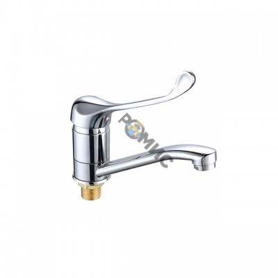 ТОЛЬКО ОПТ!!!! Смеситель для умывальника и мойки 1-руч. (средний излив) хирургич.(без подводки) РМС-Л1-004Г-15(R8), Китай