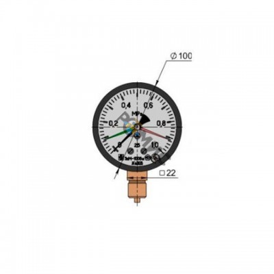Манометр ЭКМ 100Вм 600 кПа-2,5 исп.5 РБ