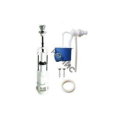 ТЕНДЕР Арматура для бачка набор универсал.боковой/подвод ХРОМ/ ШТОК 1/реж.Уклад (А 110.56.14.3) Россия