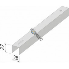 Профиль 28х27*0,60 (UD) потолочный направляющий L= 3м Беларусь (не входит в 125П)