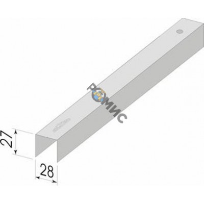 Профиль 28х27*0,60 (UD) потолочный направляющий L= 3м Беларусь (не входит в 125П)