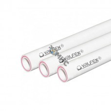 PP-R Труба армированная стекловолокном белая Ду25х3,5  PN20 SDR 7,4 VALFEX 10105025 Россия