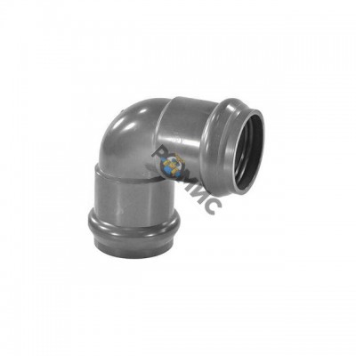 Отвод PVC-U двухраструбный 110*90 град PN10, Китай