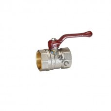 Кран шаровый латунный Temper DN20 (3/4”) PN40, внутренняя/внутренняя, рычаг 8820ВВР3440, Россия