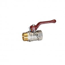 Кран шаровый латунный Temper DN40 (1.1/2”) PN25, внутренняя/наружная, рычаг 8840ВНР11225, Россия
