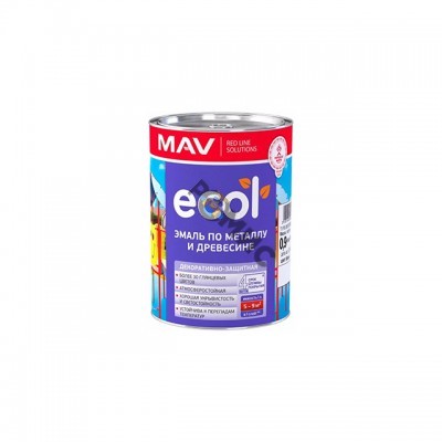 Эмаль ПФ 115 жёлтая  0,9 кг (1,0 л) ECOL по металлу и древесине, РБ