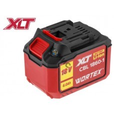 Аккумулятор WORTEX CBL 1860-1 18.0 В, 6.0 А/ч, Li-Ion XLT (18.0 В, 6.0 А*ч, индикатор заряда, обрезиненный корпус)