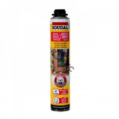 Пена монтажная проф. 750мл SOUDAL  ОКНА ДВЕРИ, Россия  5411183059160