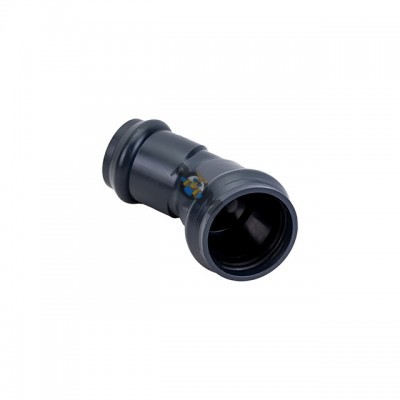Отвод PVC-U (НПВХ) двухраструбный 110*45 град PN10, Китай
