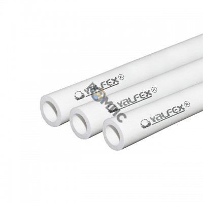 PP-R Труба белая Дн50х8,3 Ру20 SDR6 80С 4м VALFEX 10102050, Россия