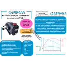 Насосная станция постоянного давления с частотной регулировкой WZ-1 GARDANA