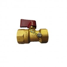 Кран шаровый латунный Temper DN15 (1/2”) PN40, внутренняя/внутренняя, флажок, под манометр с метрической резьбой М20х1,5, Россия Кран шаровый латунный Temper DN15 (1/2”) PN40, внутренняя/внутренняя, флажок, под манометр с метрической резьбой М20х1,5, Россия