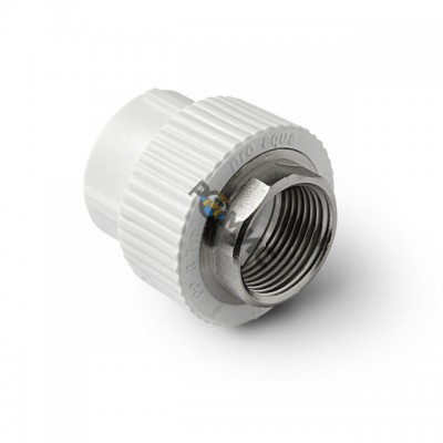 PP-R Муфта комбинированная ВР 32-1 1/4 под ключ, белый VALFEX 10134132, Россия