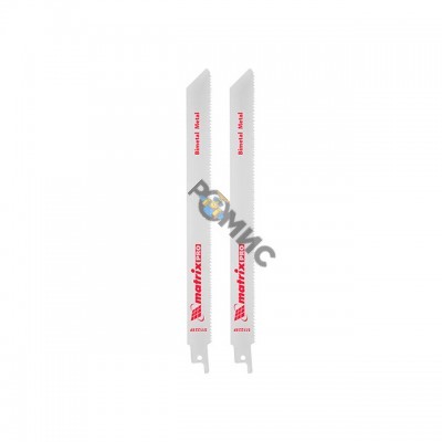 Пилка для сабельной пилы по металлу S 1122EF (2 шт.) 200/1.4 мм, Bimetal,  Pro Matrix (782010) РФ