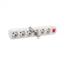 Колодка удлинителя 6-м 16А с заземл. с выкл. АБС-пластик бел. TOKOV ELECTRIC TKE-C01-KU6-ZV, РФ1924 Колодка удлинителя 6-м 16А с заземл. с выкл. АБС-пластик бел. TOKOV ELECTRIC TKE-C01-KU6-ZV, РФ1924