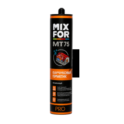 Герметик каучуковый MIXFOR MТ-75 прозрачный (310 мл) 4811374004039, Китай